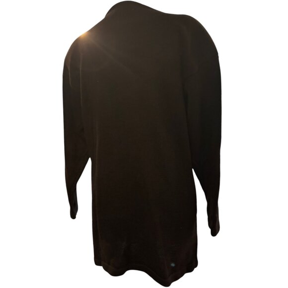 Sarah Morgan Vintage Black Knit Gold Beading Tunic Sweater Dress sz S - Picture 4 of 12